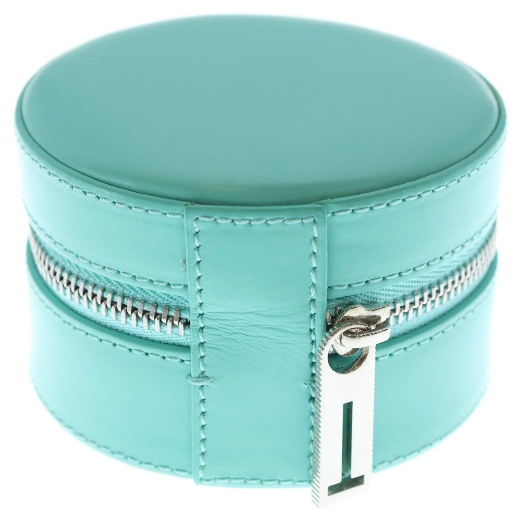 TIFFANY & Co.(ティファニー) レザー ジュエリーケース ブルー M27951 レディース