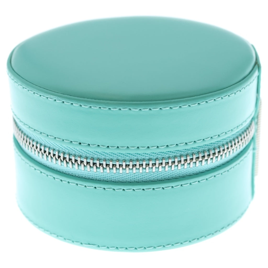 TIFFANY & Co.(ティファニー) レザー ジュエリーケース ブルー M27951 レディース