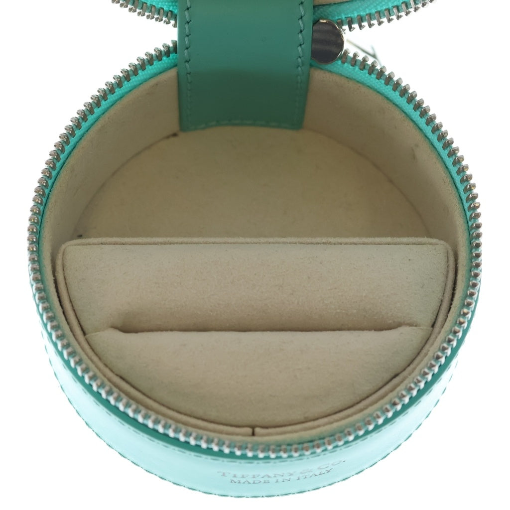 TIFFANY & Co.(ティファニー) レザー ジュエリーケース ブルー M27951 レディース