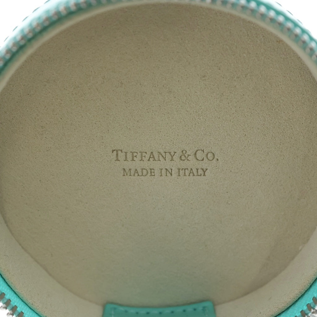 TIFFANY & Co.(ティファニー) レザー ジュエリーケース ブルー M27951 レディース