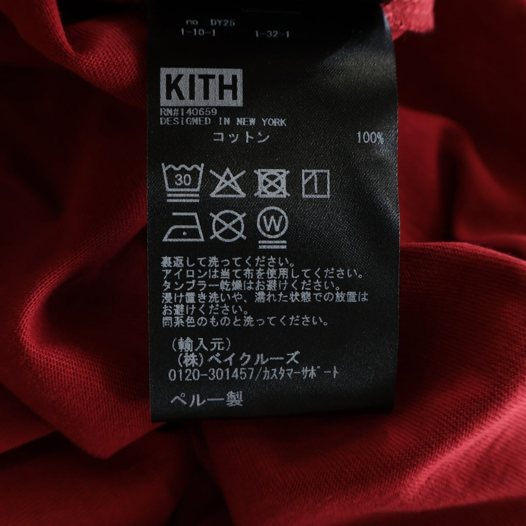 KITH(キス) TREATS YEAR PF THE HORSE TEE フロントロゴプリント クルーネック 半袖Tシャツ レッド 26-073-066-0000-1-0