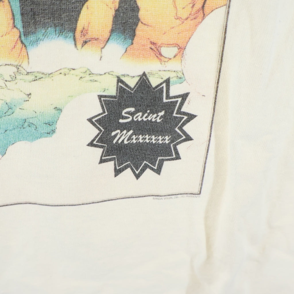 SAINT MICHAEL(セントマイケル) 24SS FREEDOM フリーダム クルーネック 半袖Tシャツ ホワイト SM-YS8-0000-C22