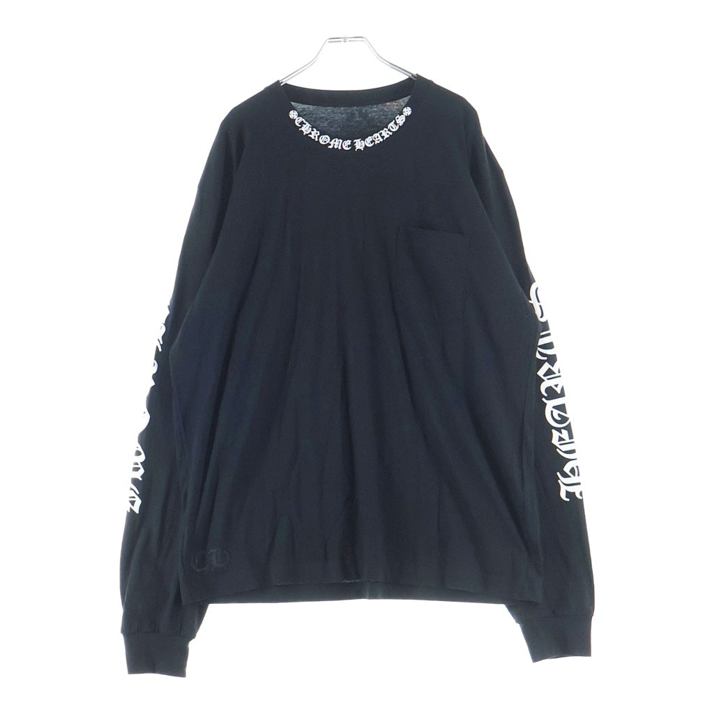 CHROME HEARTS(クロムハーツ) CH LS NECK LOGO ネックロゴプリント 袖