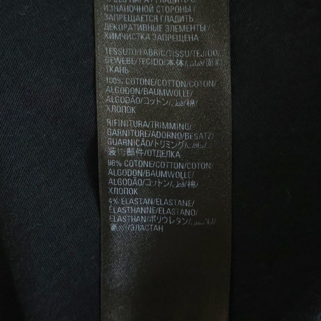 BALENCIAGA(バレンシアガ) BBロゴ ラインストーン装飾 クルーネック 半袖Tシャツ ブラック 612965 TMVP2