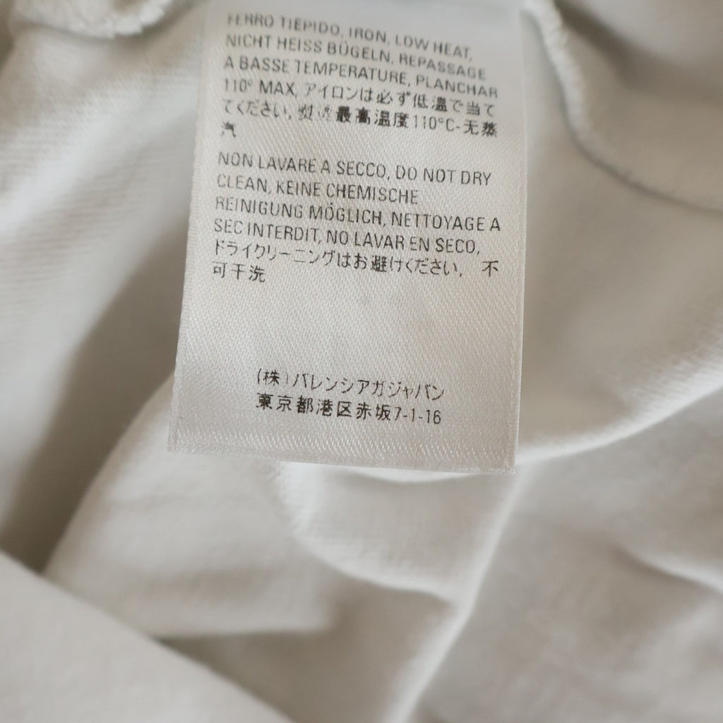 BALENCIAGA(バレンシアガ) キャンペーンロゴプリント クルーネック 半袖Tシャツ ホワイト 620941 TIV52 9040