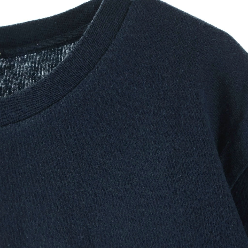 SAINT LAURENT PARIS(サンローランパリ) 21AW フロントリーグプリント クルーネック 半袖Tシャツ ネイビー 668815 YB2UH