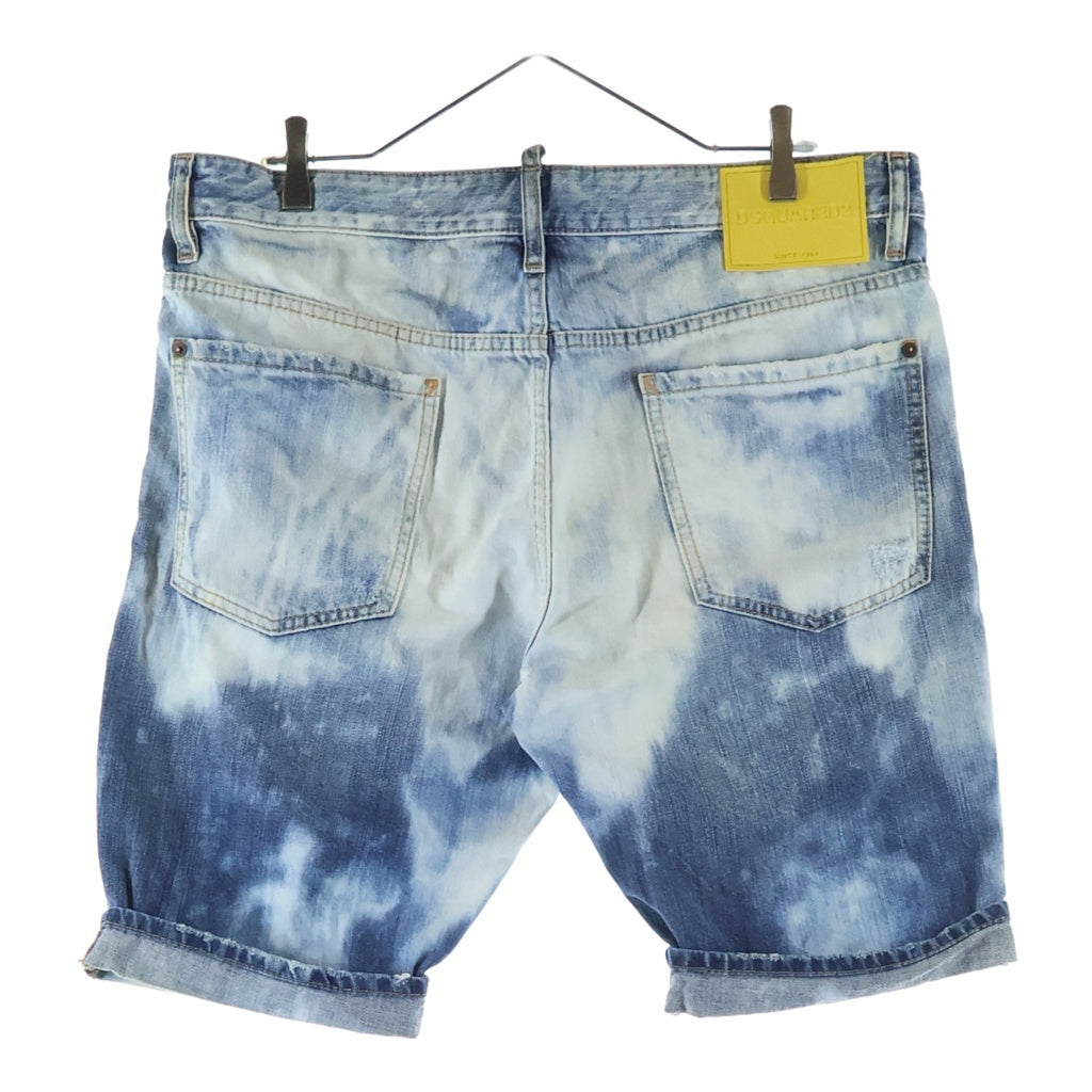 DSQUARED2(ディースクエアード) 15SS デニム ツイルボタンフライショーツ ハーフパンツ ブルー S74MU0358 S39781