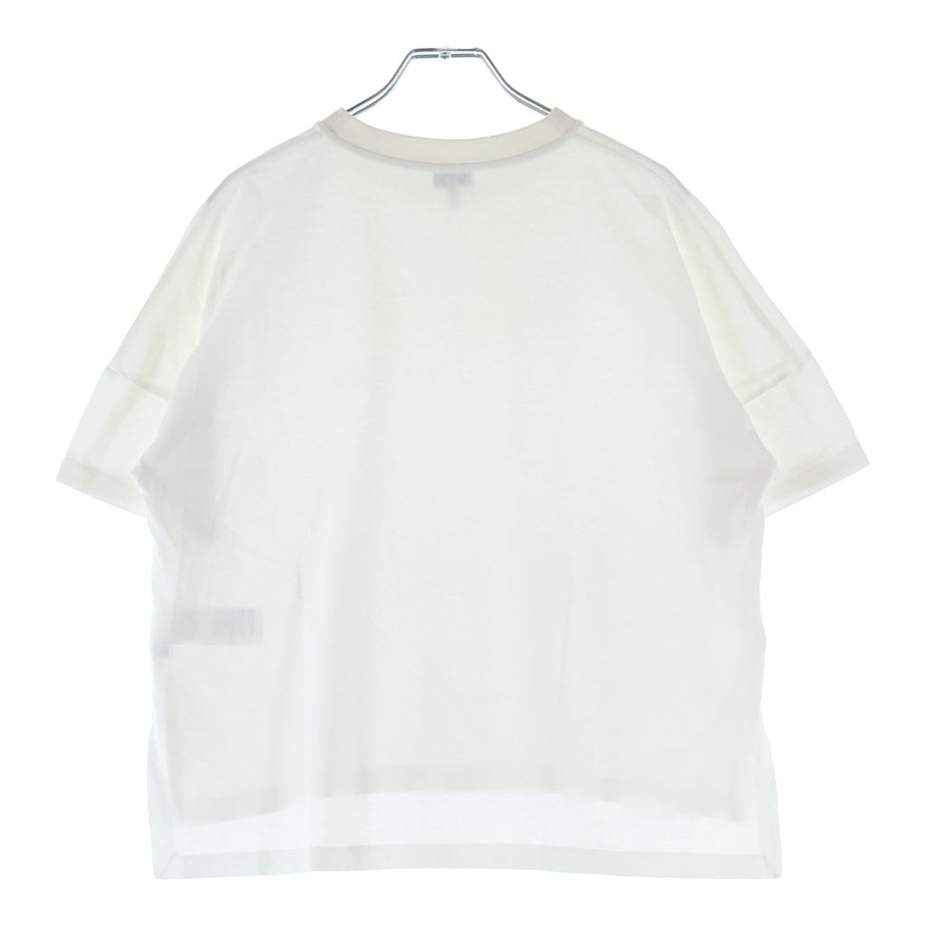 LOEWE(ロエベ) アナグラムロゴ刺繍 クルーネック 半袖Tシャツ ホワイト H526Y22XBC