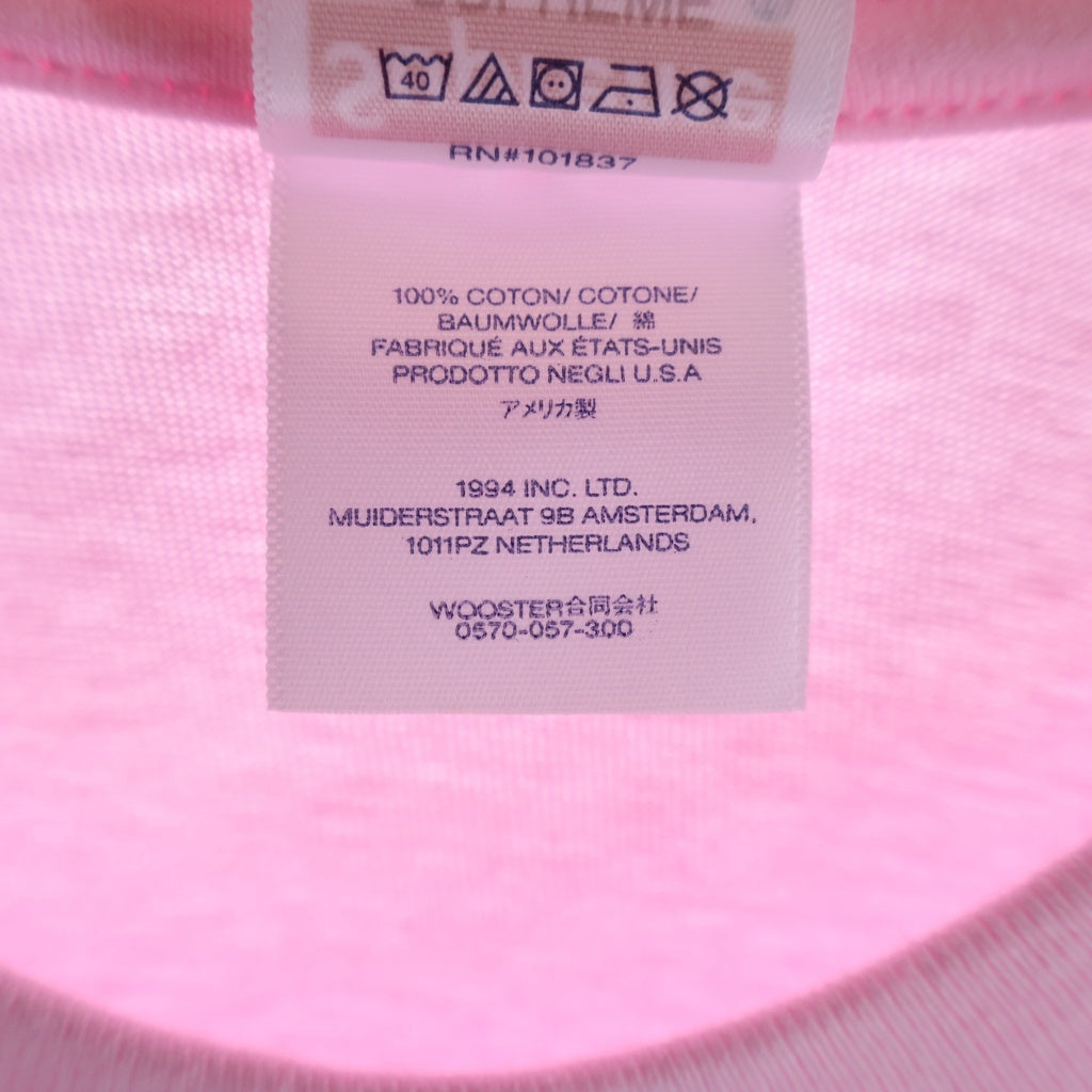 SUPREME(シュプリーム) 23AW Banner S/S TEE バナー 半袖 クルーネック Tシャツ ピンク