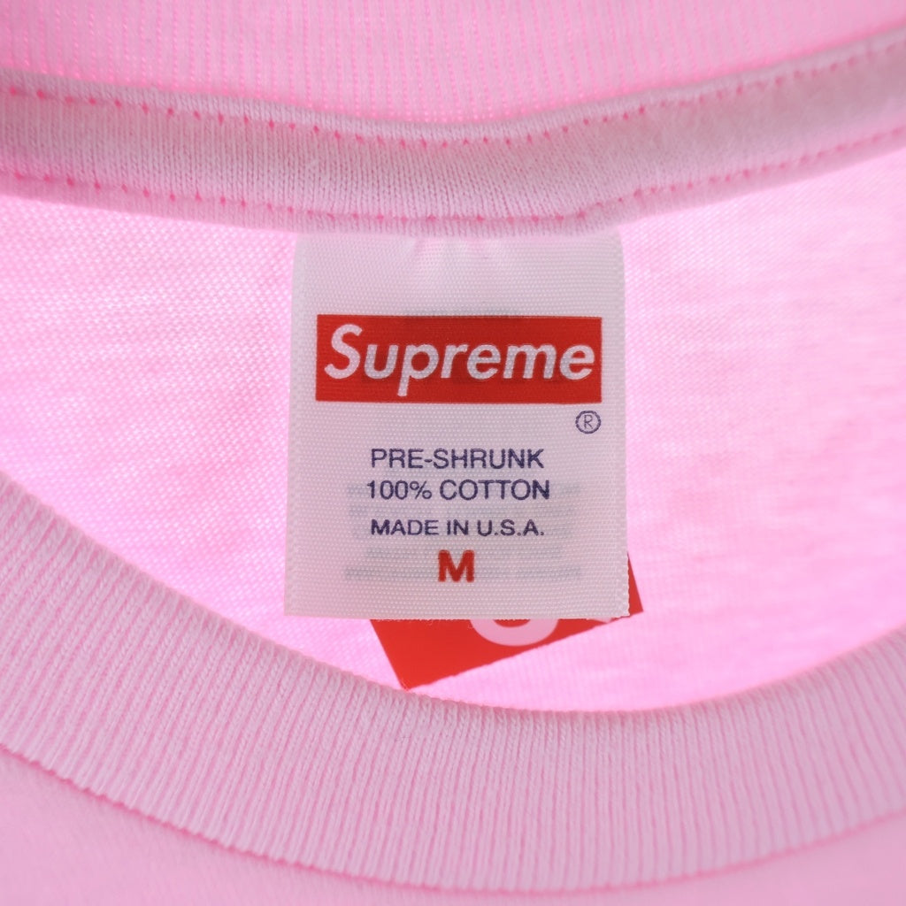 SUPREME(シュプリーム) 23AW Banner S/S TEE バナー 半袖 クルーネック Tシャツ ピンク