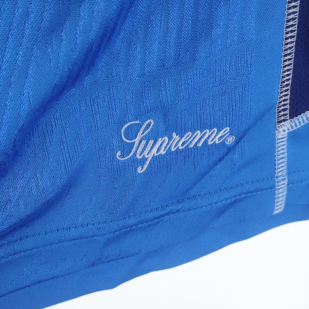 SUPREME(シュプリーム) 24SS Big Scipt Mesh Short ビッグスクリプトメッシュ ショーツ ハーフパンツ ネイビー/オレンジ