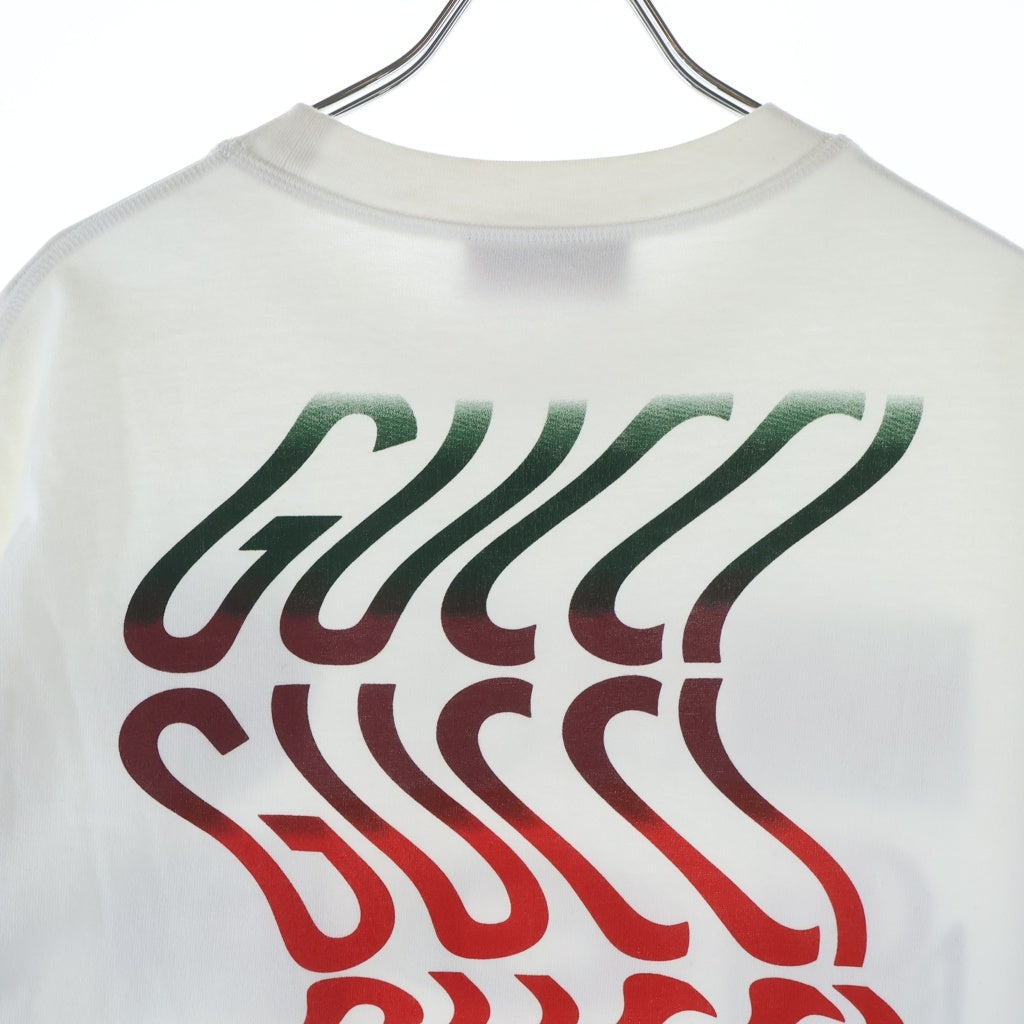 GUCCI(グッチ) Multi Logo Tee マルチロゴ クルーネック 半袖Tシャツ ホワイト 784361 XJGQY