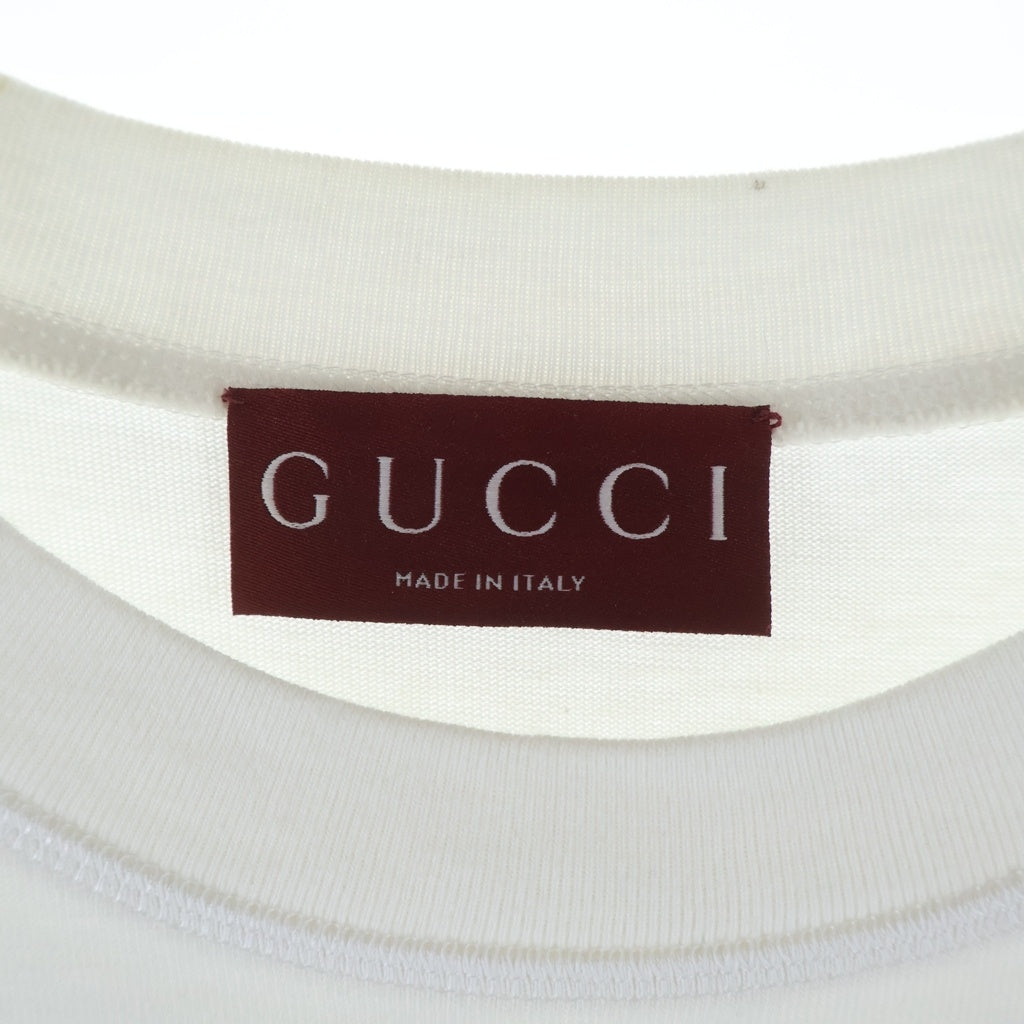 GUCCI(グッチ) Multi Logo Tee マルチロゴ クルーネック 半袖Tシャツ ホワイト 784361 XJGQY