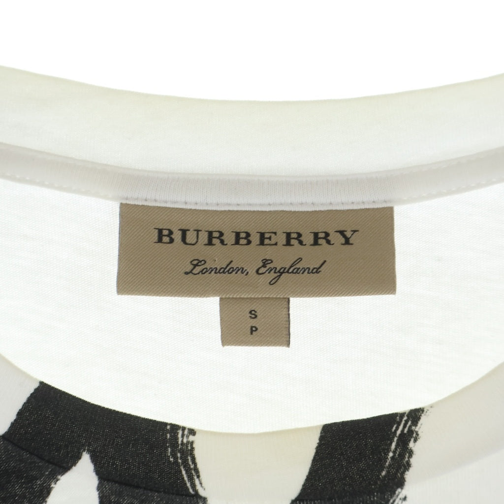 BURBERRY(バーバリー) 総柄プリント クルーネック 半袖Tシャツ ホワイト 4073848/68L
