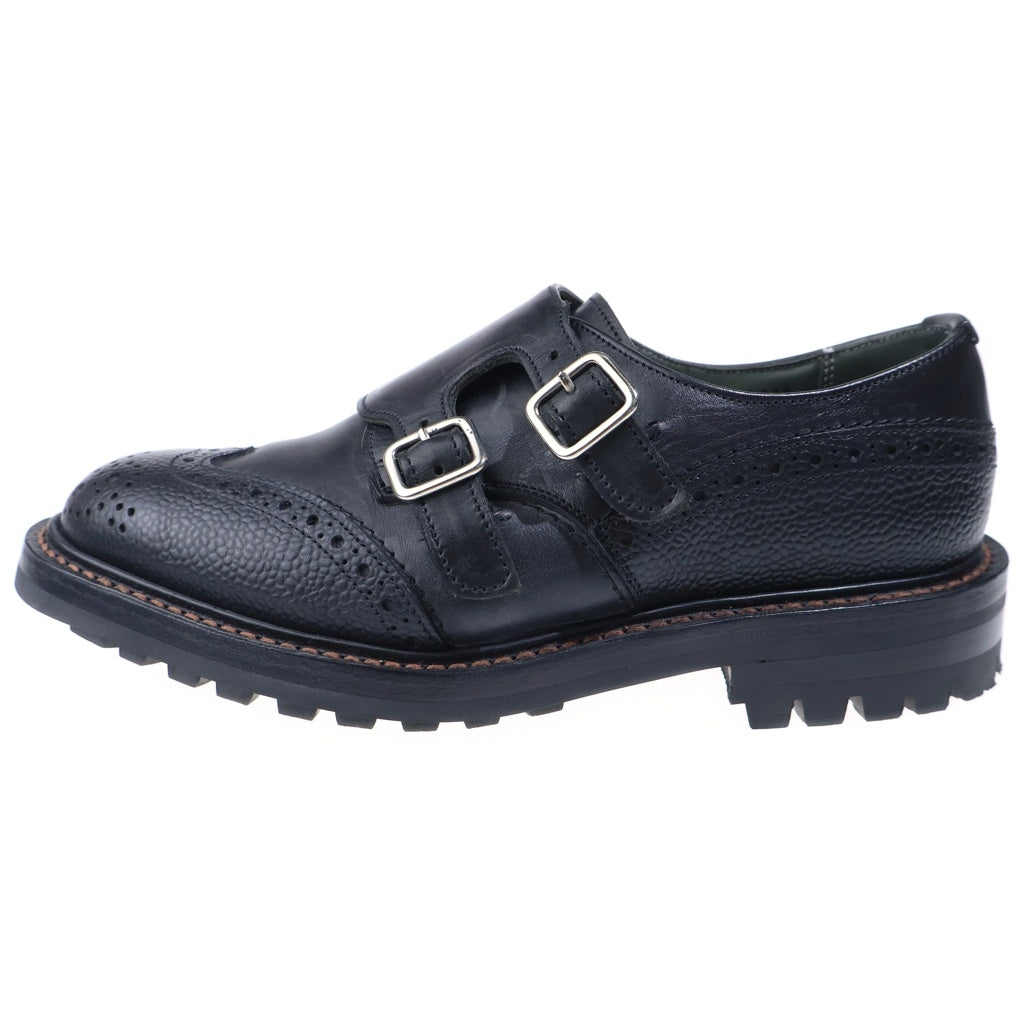 Tricker's(トリッカーズ) ダブルモンクシューズ レザーシューズ ドレスシューズ ブラック 7780