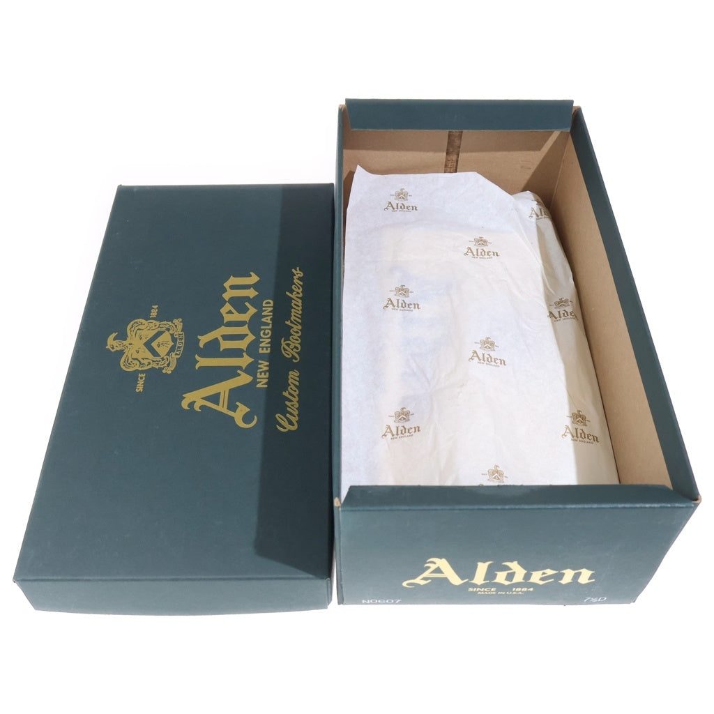 Alden(オールデン) ブラウンカーフ Vチップ モディファイドラスト スエード ローカット レザーシューズ ブラウン N0607