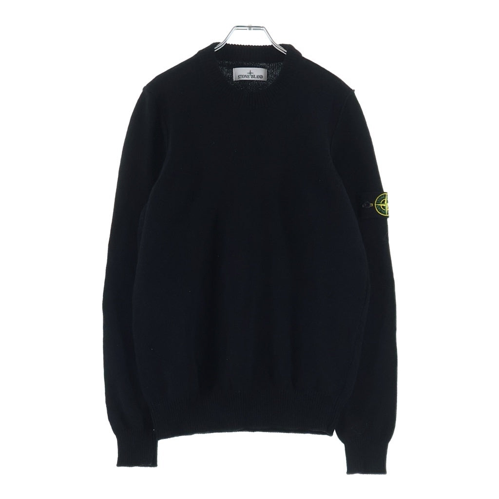STONE ISLAND(ストーンアイランド) LAMBSWOOL CREW NECK KNIT 袖ロゴ 