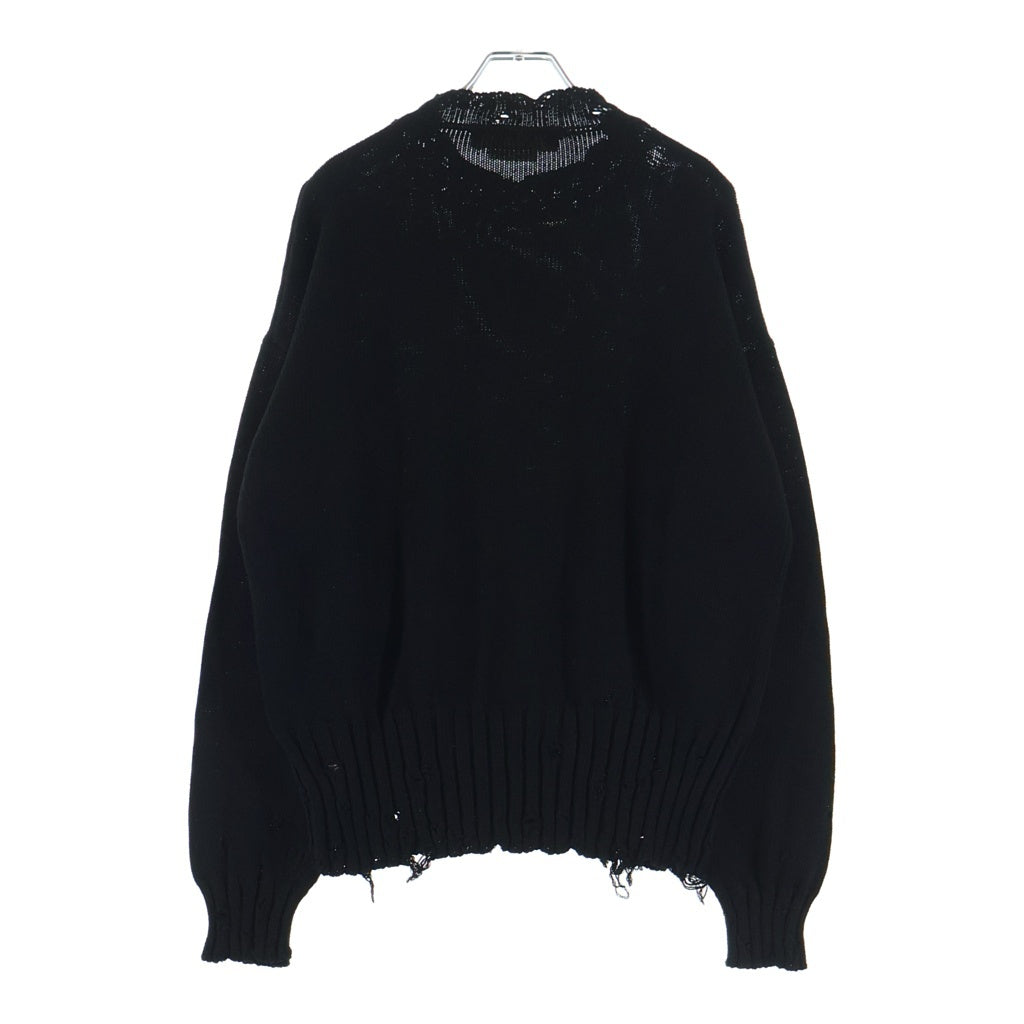 MARNI(マルニ) ダメージクルーネックニットセーター ブラック GCMG0210A0 UFC652