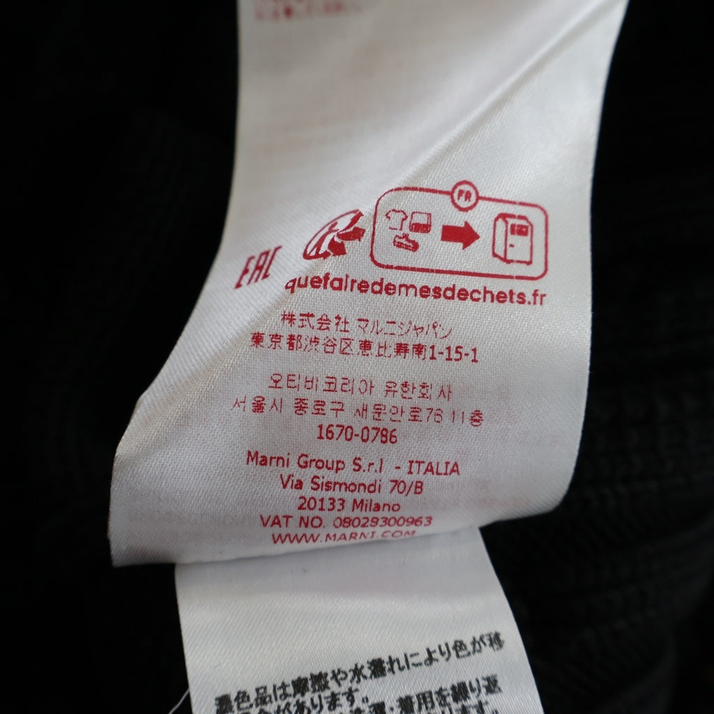 MARNI(マルニ) ダメージクルーネックニットセーター ブラック GCMG0210A0 UFC652