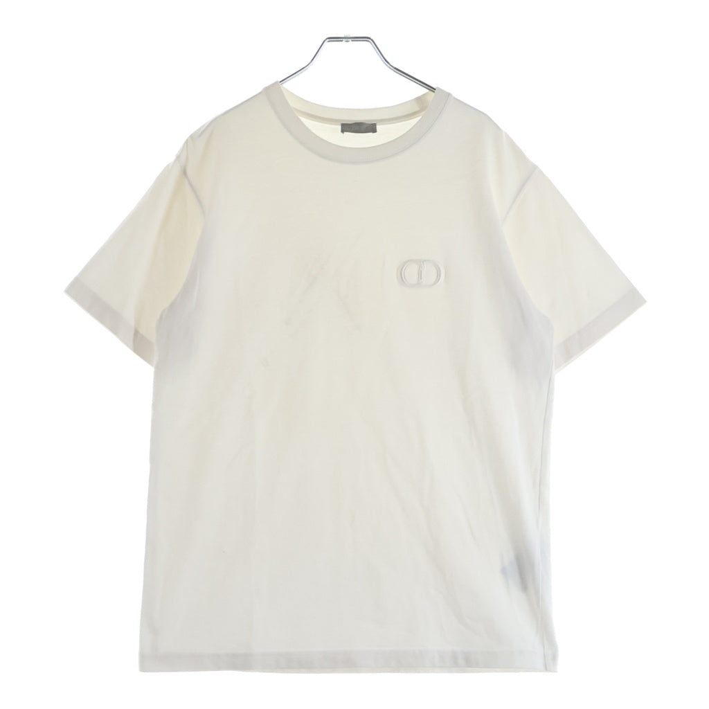 DIOR(ディオール) CD ICON 刺繍ロゴ クルーネック半袖Tシャツ ショート 