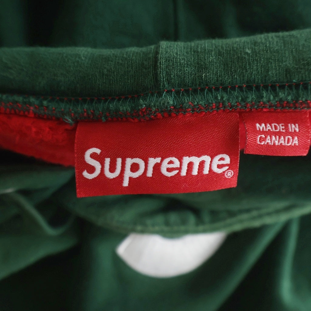 SUPREME(シュプリーム) S Logo Split Hooded Sweatshirt Sロゴ スプリットフーディー プルオーバーパーカー グリーン/レッド
