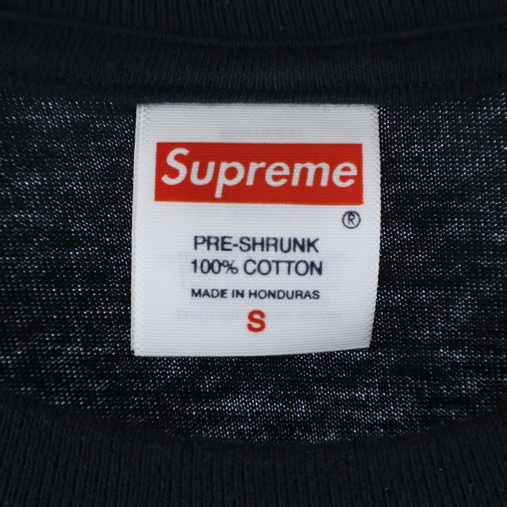 SUPREME(シュプリーム) 24AW Script Logo S/S Tee フロントプリント クルーネック 半袖Tシャツ ブラック