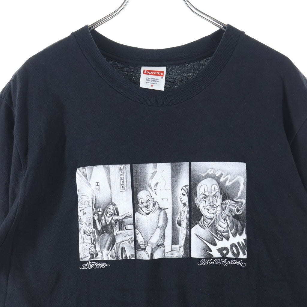 SUPREME(シュプリーム) 24AW Mister Cartoon Pow Tee ミスター カートゥーン パウ 半袖Tシャツ ブラック