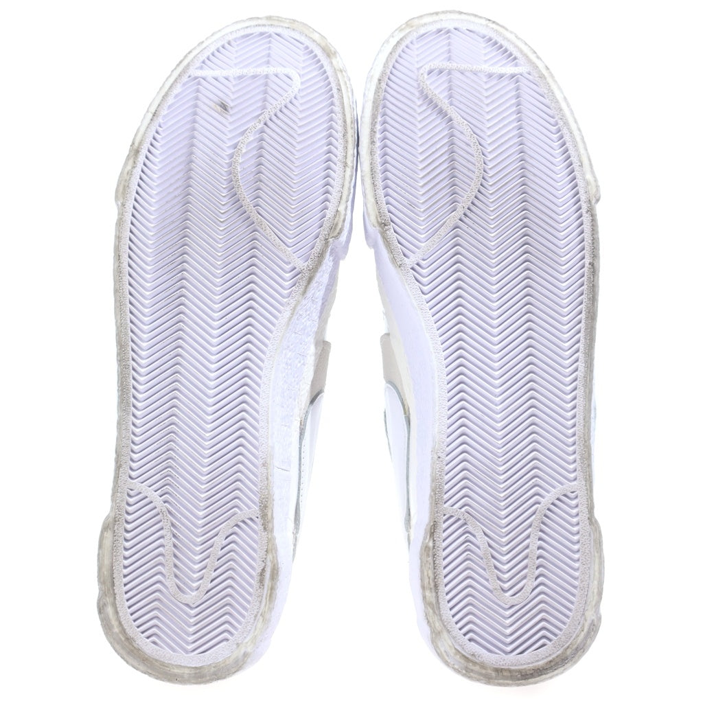 NIKE(ナイキ) ×sacai BLAZER LOW WHITE PATENT LEATHER サカイ ブレイザー パテント レザーローカットスニーカー ホワイト US9.5/27.5cm DM6443-100