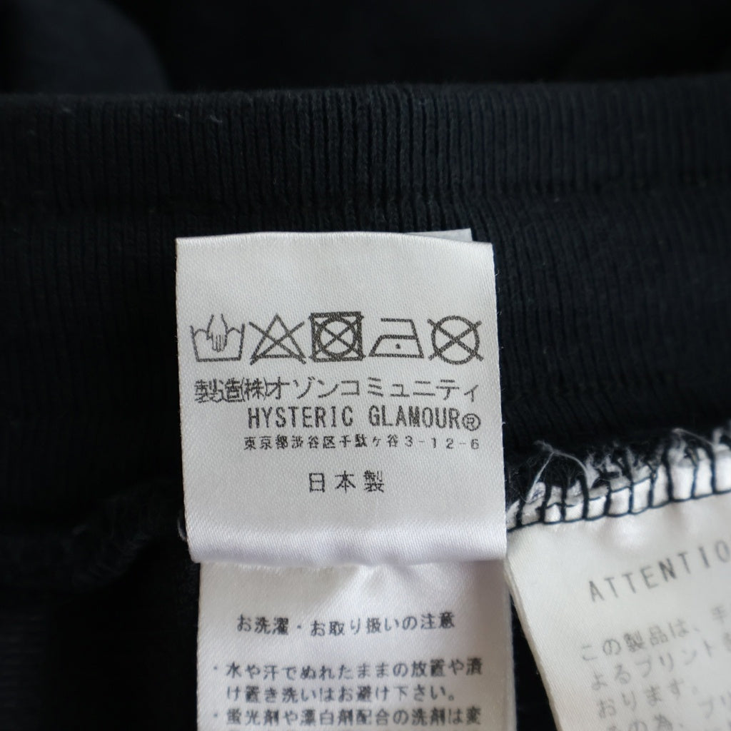 HYSTERIC GLAMOUR(ヒステリックグラマー) 24SS HG BOX VIXEN GIRL スウェットパンツ ブラック 02241CP01