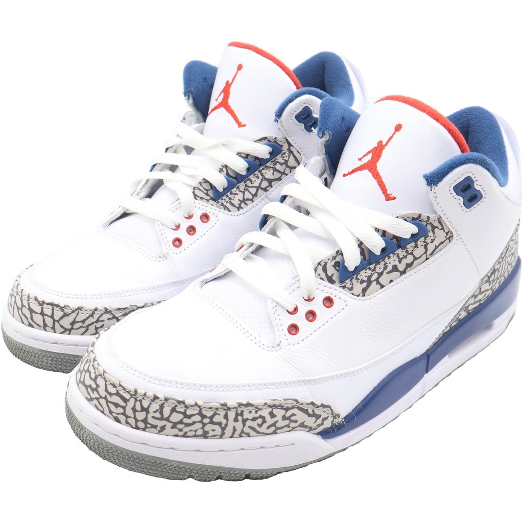 NIKE(ナイキ) AIR JORDAN 3 RETRO エアジョーダン3 レトロ トゥルー ブルー ハイカットスニーカー ホワイト/ブルー 854262-106 US10.5/28.5cm