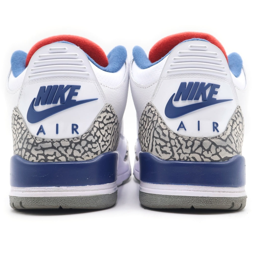 NIKE(ナイキ) AIR JORDAN 3 RETRO エアジョーダン3 レトロ トゥルー ブルー ハイカットスニーカー ホワイト/ブルー 854262-106 US10.5/28.5cm