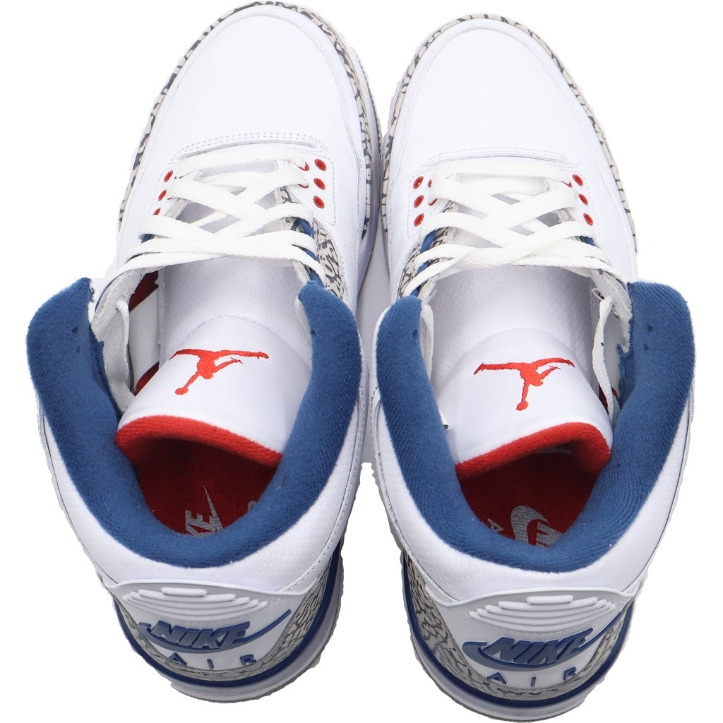 NIKE(ナイキ) AIR JORDAN 3 RETRO エアジョーダン3 レトロ トゥルー ブルー ハイカットスニーカー ホワイト/ブルー 854262-106 US10.5/28.5cm