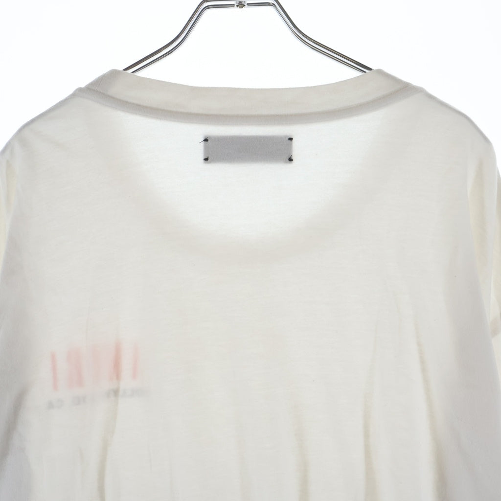 AMIRI(アミリ) 袖ボーンプリント クルーネック 長袖Tシャツ ホワイト