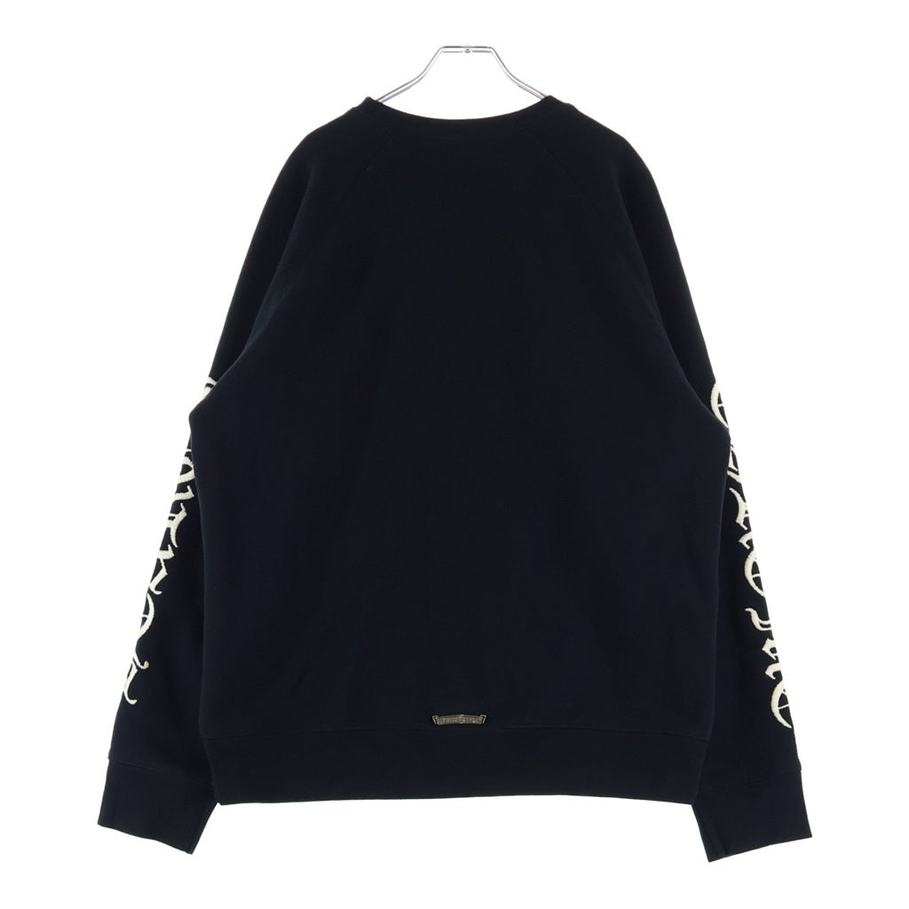 CHROME HEARTS(クロムハーツ) YNOT SLO RIDE SWEATSHIRT ワイノットスロースライド ロゴ刺繍スウェットトレーナー ブラック