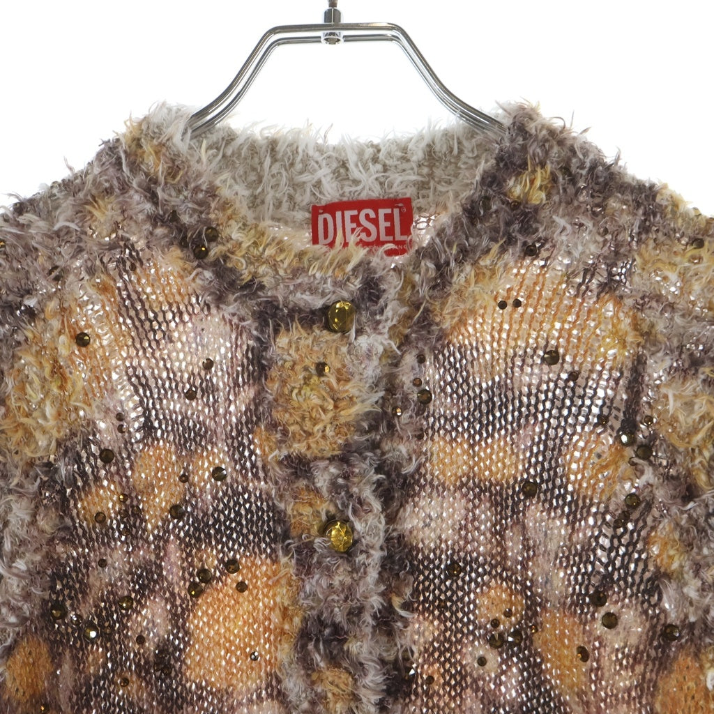 DIESEL(ディーゼル) M-LINNEA ビジューボタン ニットカーディガン マルチカラー A237000PLDG レディース