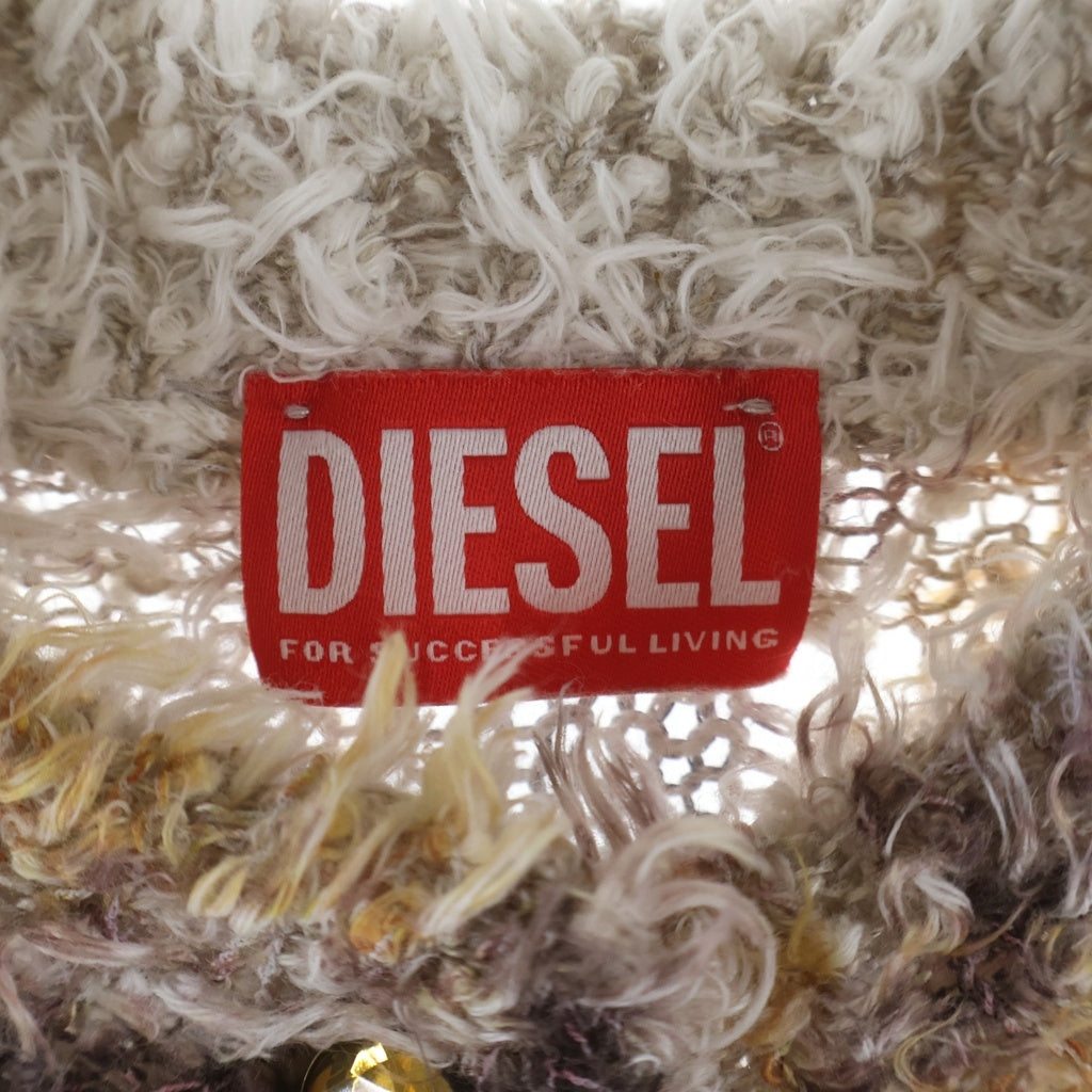 DIESEL(ディーゼル) M-LINNEA ビジューボタン ニットカーディガン マルチカラー A237000PLDG レディース