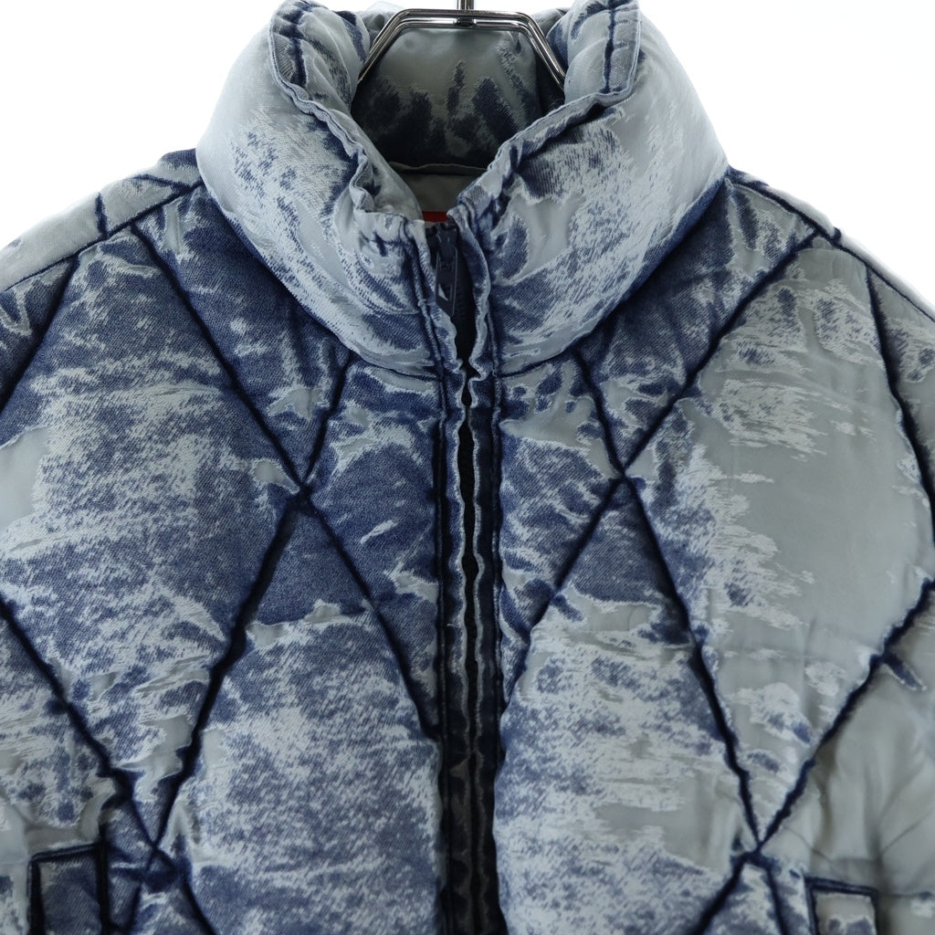 DIESEL(ディーゼル) W-HISTEL パファージャケット ダイヤキルティング 中綿ジャケット ブルー A19389