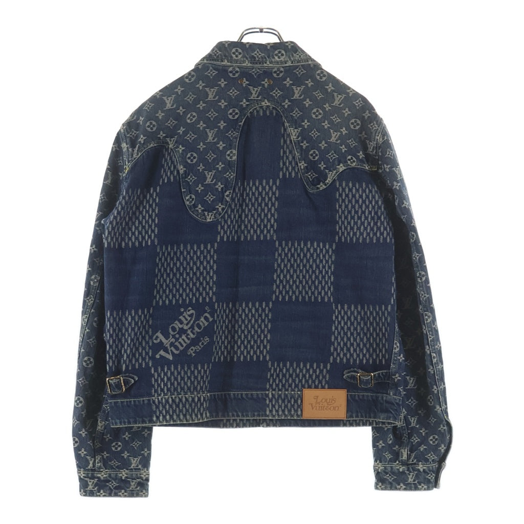 LOUIS VUITTON(ルイヴィトン) ×NIGO ジャイアントダミエウェーブスモノグラムデニムジャケット Gジャン インディゴ HJA10WUZC A480