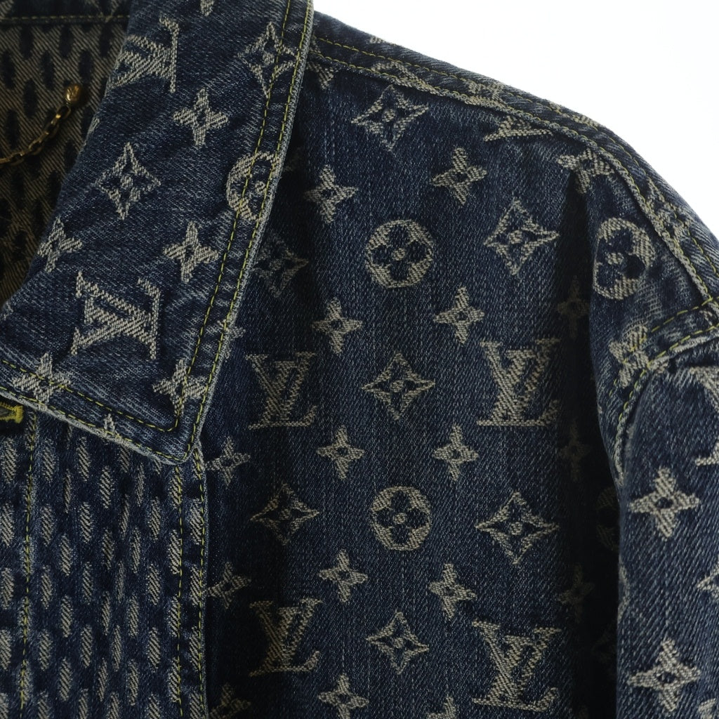 LOUIS VUITTON(ルイヴィトン) ×NIGO ジャイアントダミエウェーブスモノグラムデニムジャケット Gジャン インディゴ HJA10WUZC A480