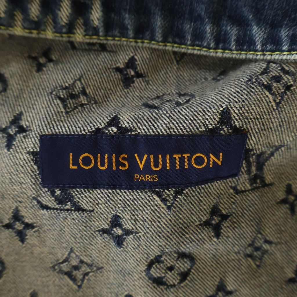 LOUIS VUITTON(ルイヴィトン) ×NIGO ジャイアントダミエウェーブスモノグラムデニムジャケット Gジャン インディゴ HJA10WUZC A480