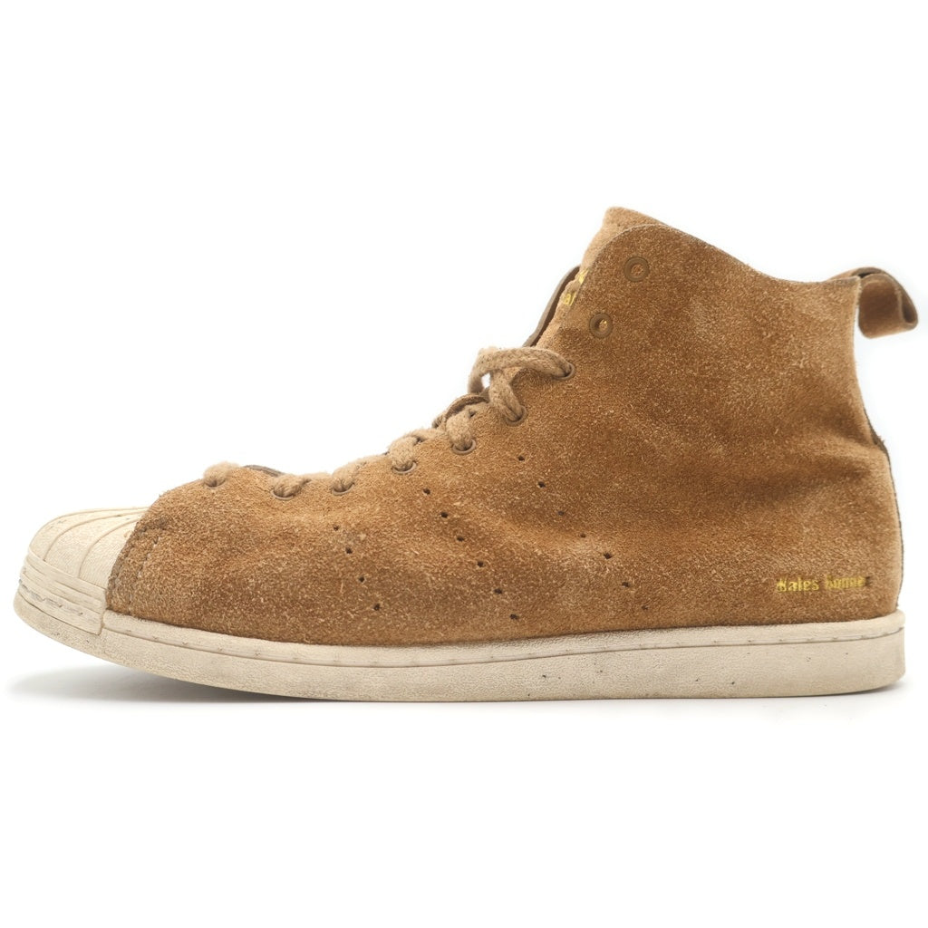 adidas(アディダス) ×Wales Bonner SUPERSTAR HI パーフォレーション加工 ハイカットスニーカー ブラウン JR0217