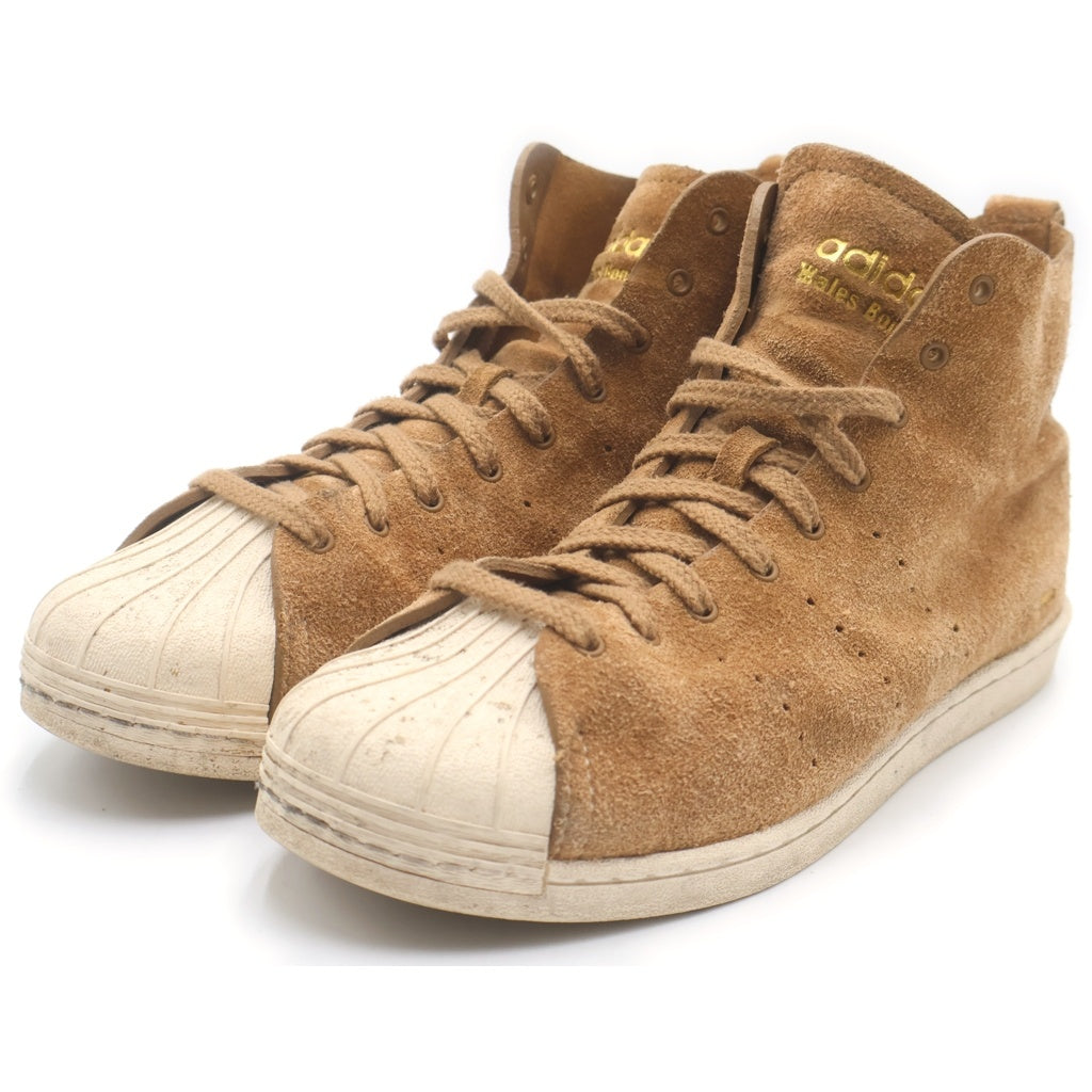 adidas(アディダス) ×Wales Bonner SUPERSTAR HI パーフォレーション加工 ハイカットスニーカー ブラウン JR0217