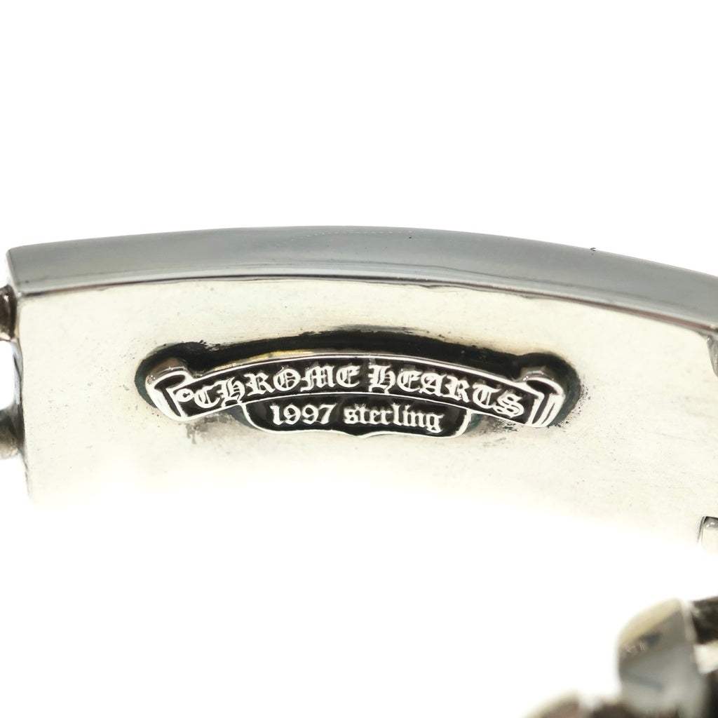CHROME HEARTS(クロムハーツ) ID FLORAL CRS フローラルクロスIDクラシックリンク ブレスレット 11LINK シルバー BCA164