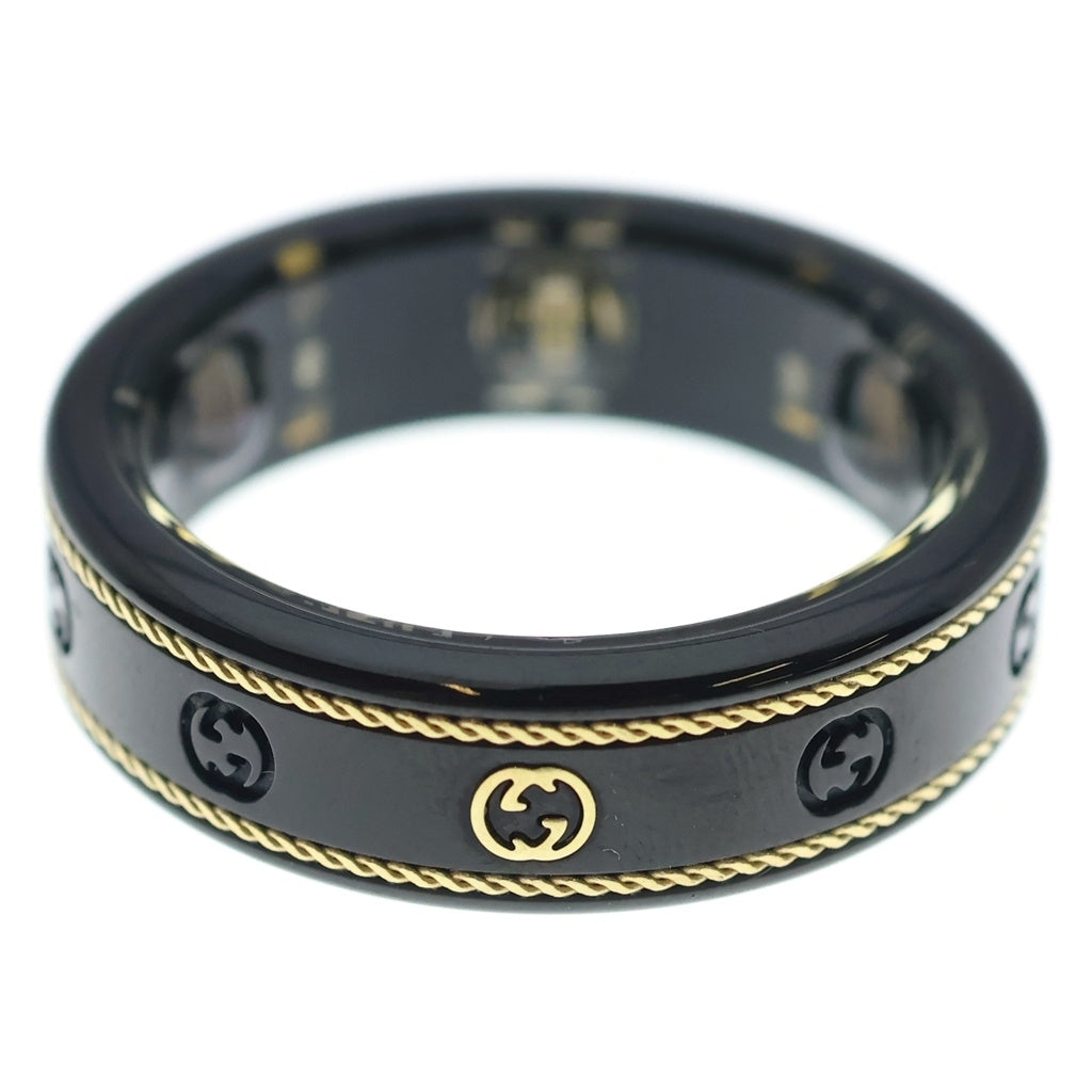 GUCCI(グッチ) ×OURA インターロッキングG スマートリング ブラック 705220