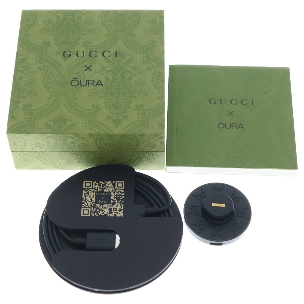 GUCCI(グッチ) ×OURA インターロッキングG スマートリング ブラック 705220