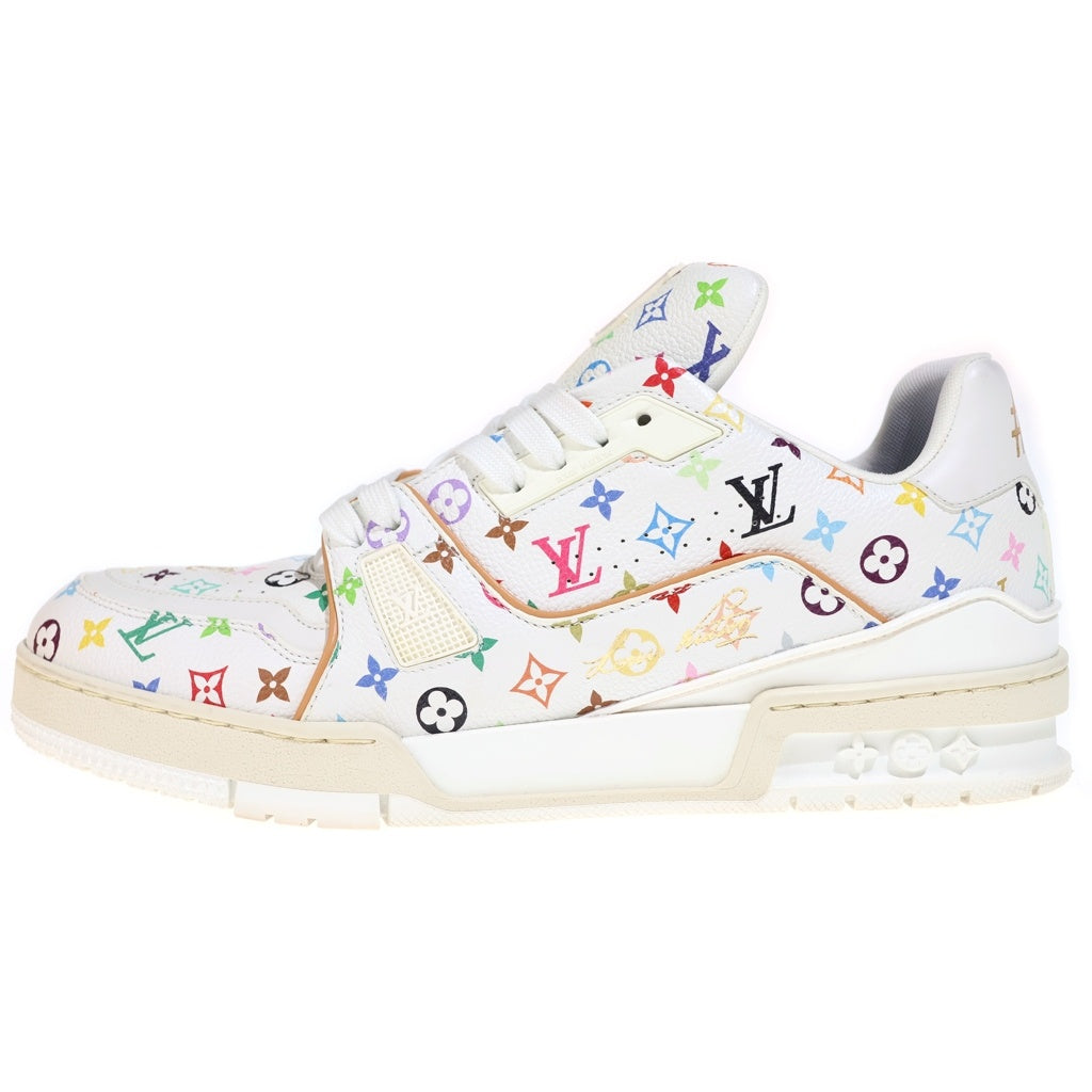 LOUIS VUITTON(ルイヴィトン) ×TM LVトレーナー 村上隆 モノグラム ローカットスニーカー ホワイト 1AGZDL