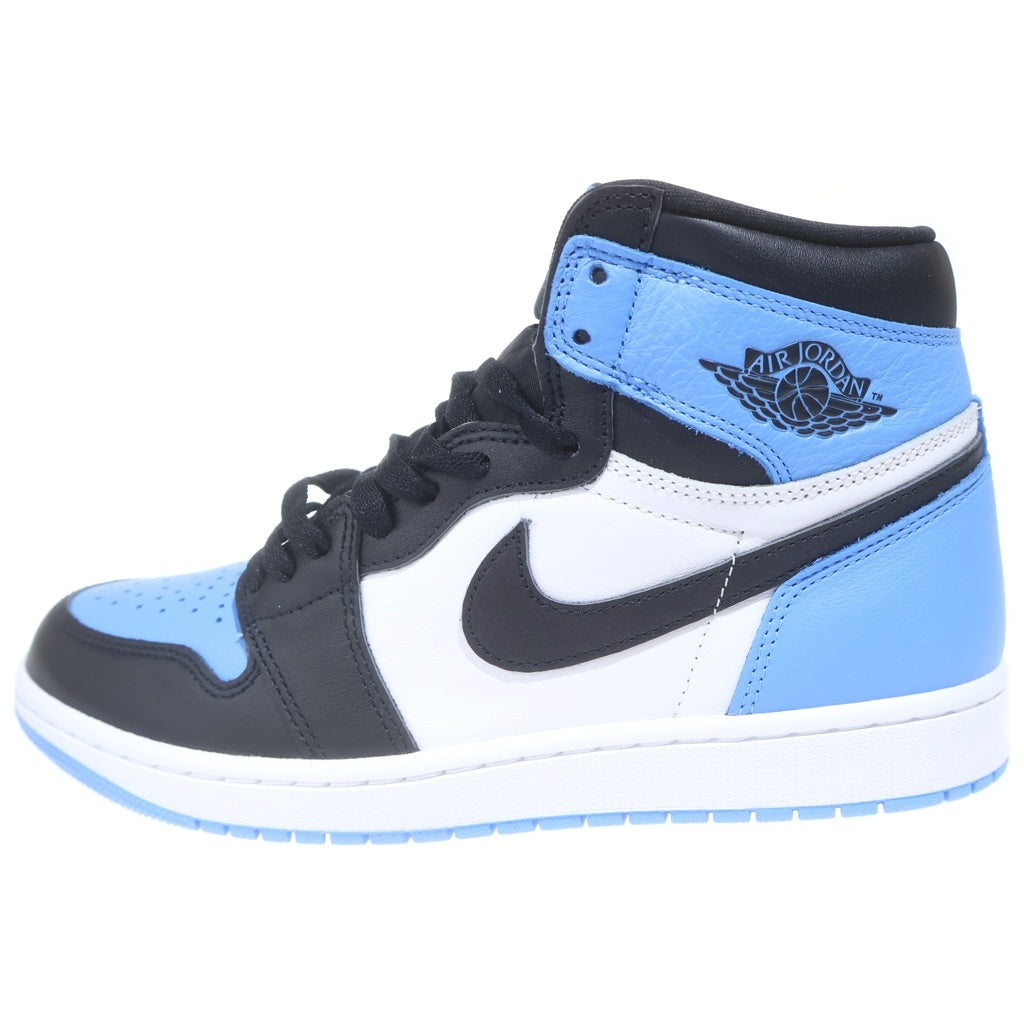 NIKE(ナイキ) AIR JORDAN 1 RETRO HI OG UNIVERSITY BLUE UNC TOE エアジョーダン ユーエヌシートゥ ハイカットスニーカー ブルー US9.5/27.5cm DZ5485-400