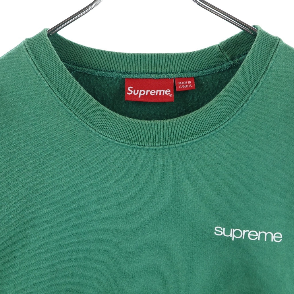 SUPREME(シュプリーム) 23AW NYC Crewneck ニューヨークシティ クルーネックスウェットトレーナー ロゴプリント グリーン