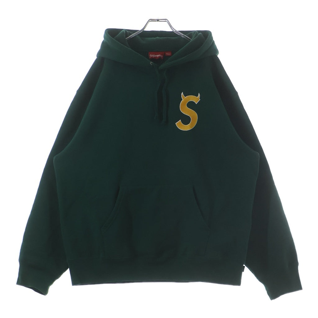 SUPREME(シュプリーム) 22AW S Logo Hooded Sweatshirt Sツノロゴプルオーバーパーカー グリーン