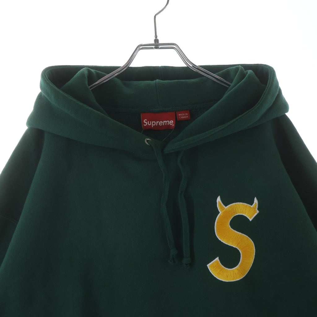 SUPREME(シュプリーム) 22AW S Logo Hooded Sweatshirt Sツノロゴプルオーバーパーカー グリーン